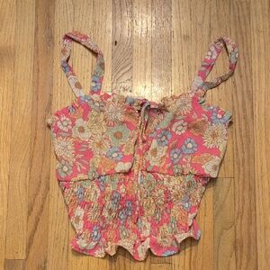 Sienna Sky Floral Pink and Cream Camisole